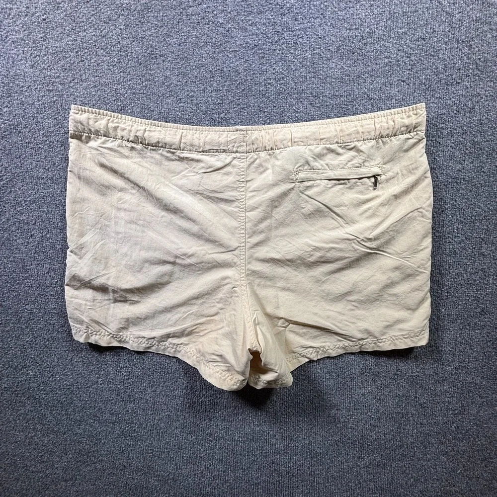 Caribbean Swimwear Board Shorts Mens Medium Beige Embroidered Fish Swim Trunks